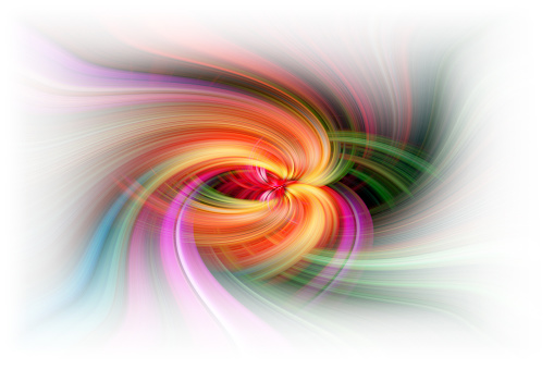 Abstract form - lights and colors swirled