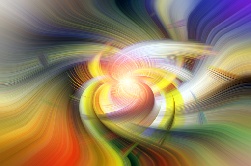 Abstract form - lights and colors swirled