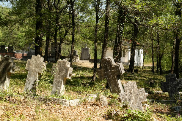 Old gravestones on necropolis Gizdave 2 near Rotimlja (Stolac)