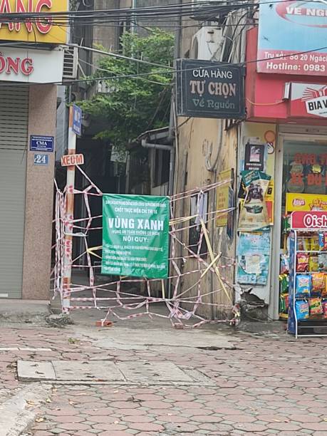 istock COVID-19 green-zone barrier in Hanoi(VIETNAM) 1336915998