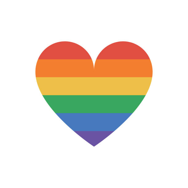 Rainbow flag homosexuality symbol. Vector graphics Rainbow flag homosexuality symbol. Vector graphics pride flag icon stock illustrations