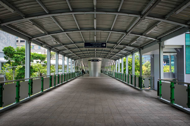 istock Massive concrete Skywalk on BTS Skytrain in Bangkok 1336924167