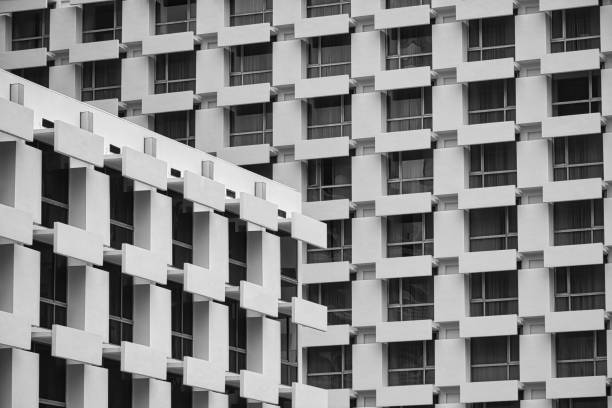 istock Abstract minimal style reflecting architecture in Bangkok 1336924216