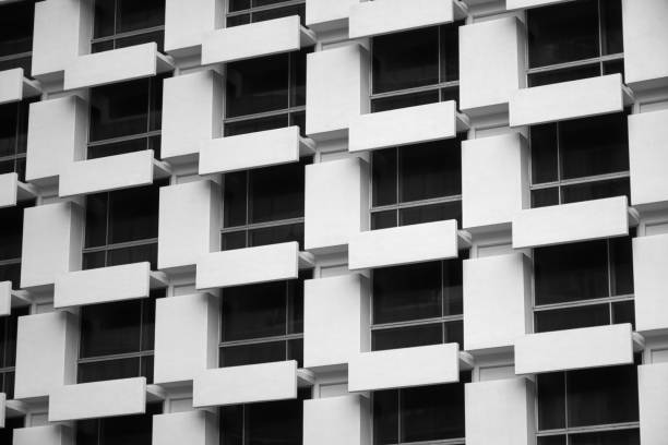 istock Abstract minimal style reflecting architecture in Bangkok 1336924265