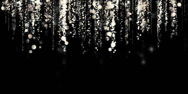 istock floating silver bokeh black background silver stardust 3D illustration 1336927880