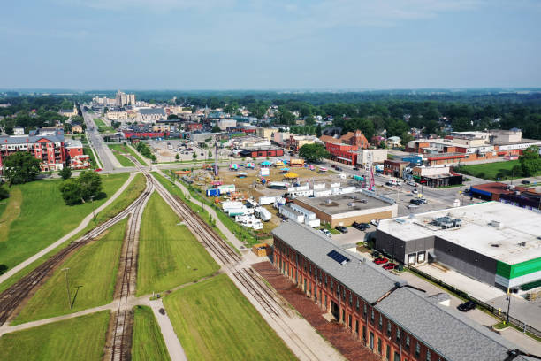 istock Aerial scene of St Thomas, Ontario, Canada downtown 1336930272