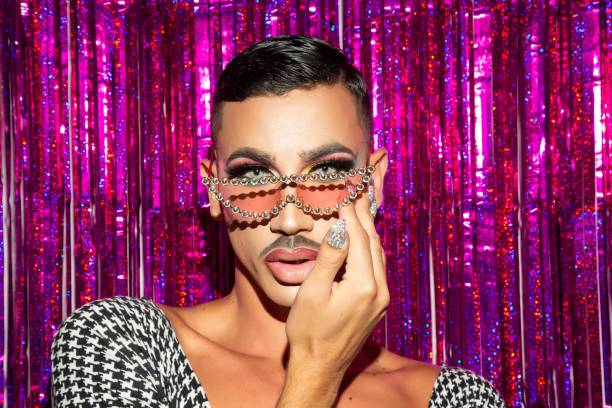 istock portrait of drag queen diva in glitter night 1336934068