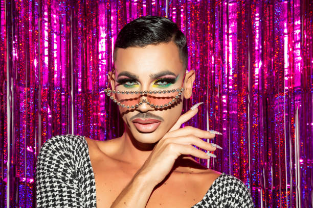 istock portrait of drag queen diva in glitter night 1336934073