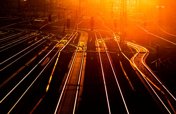 szyny - railroad junction zdjęcia i obrazy z banku zdjęć