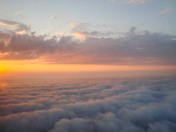 sky panorama. view from the airplane window