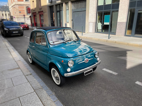 Street car Fiat 500 vintage