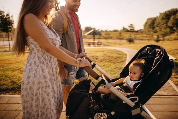 istock Happy family spending time outdoors 1336940785
