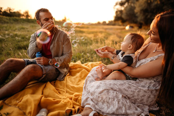istock Family at the forrest picnic 1336941977