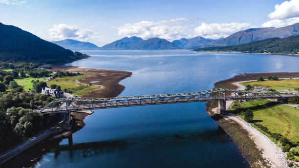 Ballachulish Bridge from the air, Scotland
