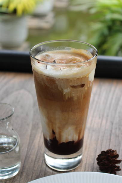istock A glass of mocha vanilla latte. 1336959974