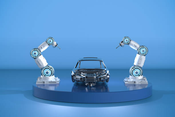 istock Automation aumobile factory 1336961904