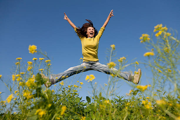 istock Jumping happy girl 133696291