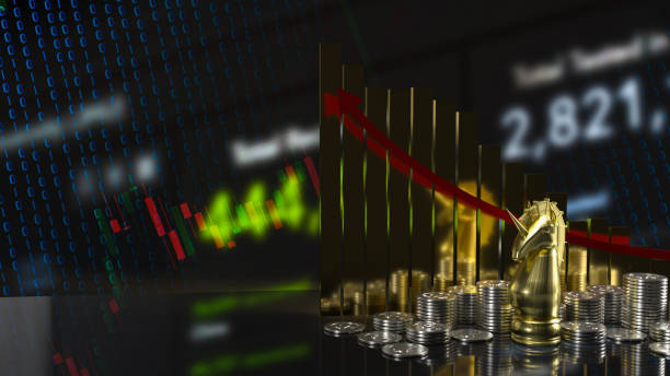 istock The gold  unicorn chess and business chart for start up concept 3d rendering 1336978111