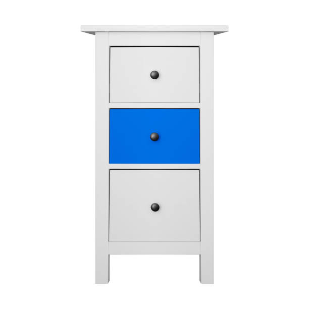 istock House furniture - Modern white and blue narrow commode isolated 1337002270