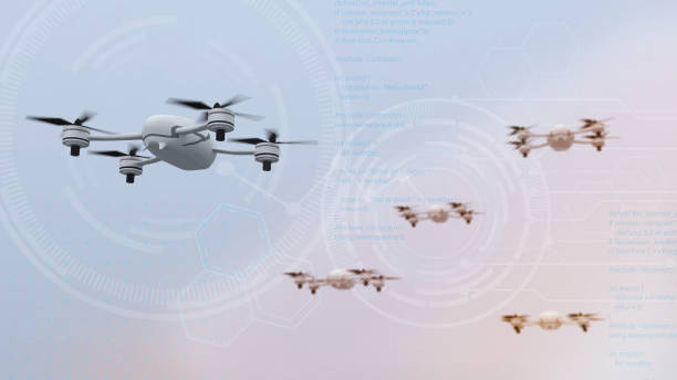 Using drones to find information and missions Multi-Drone Collaboration for Various Tasks,Using drones to find information and missions,3d rendering drone stock pictures, royalty-free photos & images