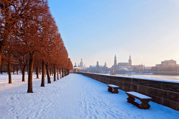 Old Town of Dresden in Winter, Germany