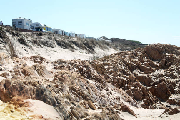 istock rocky landscape with caravans in the background 1337013870
