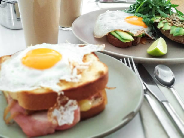 istock brunch dishes with toast, avocado and eggs 1337014982