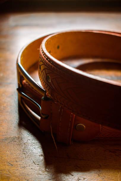 istock Belt made of leather on the table 1337015265