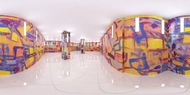 istock spherical panorama of the interior, 3D illustration 1337017459