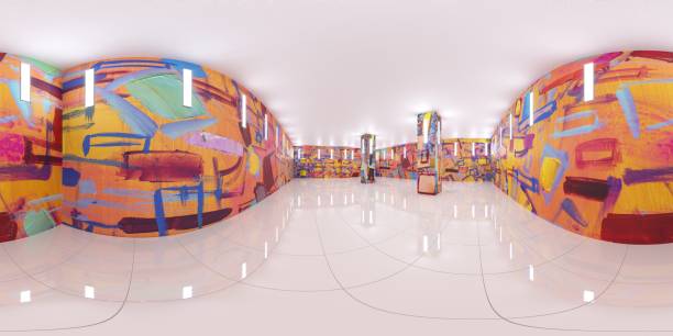istock spherical panorama of the interior, 3D illustration 1337017505