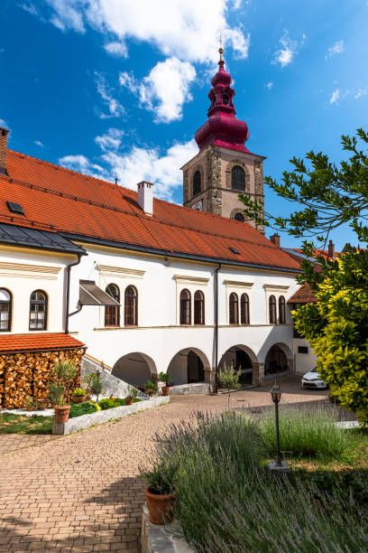 istock Ptuj Monastery, Slovenia. City Tower with Bell. 1337017568