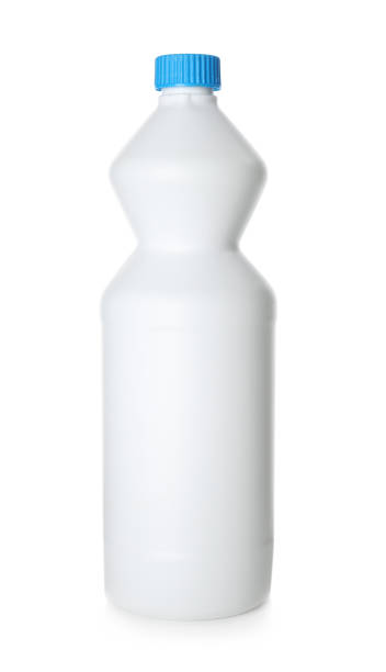 istock Bottle with detergent isolated on white. Cleaning supplies 1337017590
