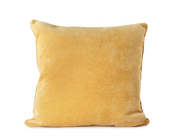 istock New soft yellow pillow isolated on white 1337017685