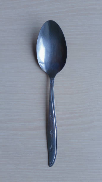 Iron spoon on the table, Bogor, Indonesia
