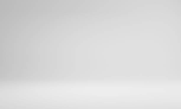 абстрактный пастельно-серый цвет и градиентный белый светлый фон на фоне студийных таблиц отображают дизайн продукта. пустое пустое прост� - белый фон стоковые фото и изображения