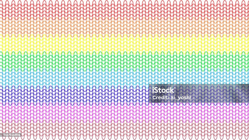 Rainbow Pattern Stock Illustration - Download Image Now - Abstract ...