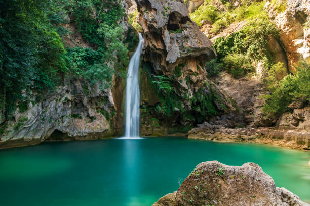istock La Calavera waterfall in the Borosa river, Sierra de Cazorla. 1337030657