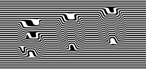 Distorted numbers 500 on a striped black and white background. Distorted numbers 500 on a striped black and white background. EPS10 vector illustration. distorted font stock illustrations