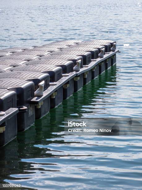 Small Plastic Pier On The Lake Stock Photo - Download Image Now - Color Image, Germany, Lake