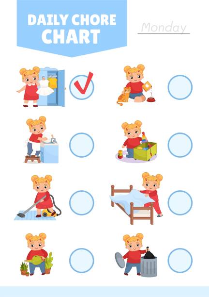 Bedtime Routine Table Cartoon 650+ Making Bed Stockillustraties, royalty-free vector illustraties en ...
