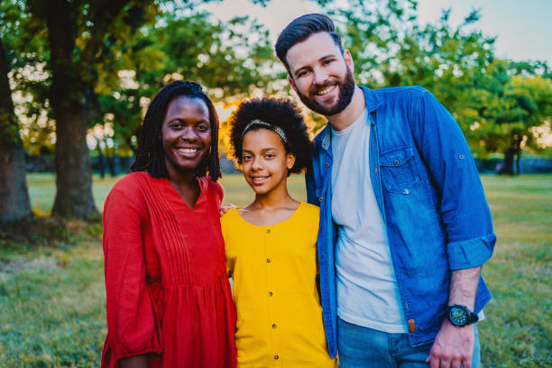 istock Multi ethnic family in the park 1337044251