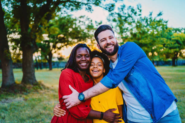 istock Multi ethnic family in the park 1337044922