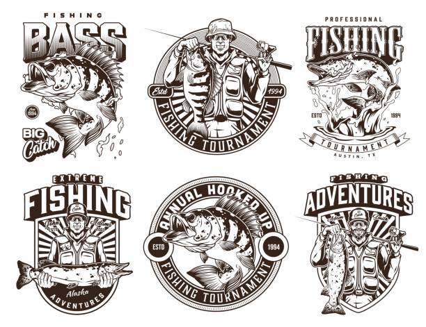 1,100+ Bass Fishing Pole Stock Illustrations, Royalty-Free Vector Graphics  & Clip Art - iStock