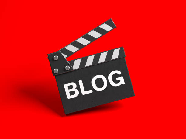 istock Movie clapper with the blog text. 1337055744