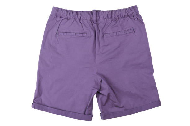 istock Violet shorts isolated on white background. 1337063954