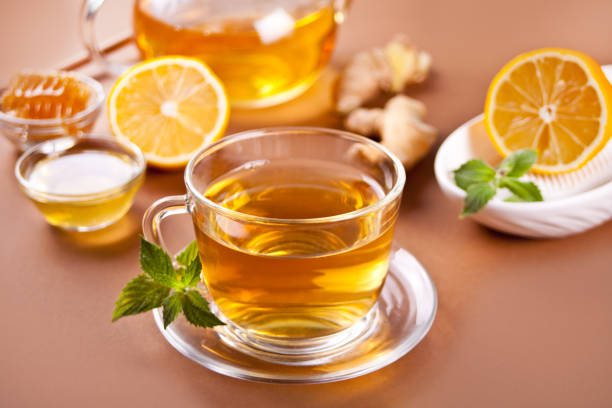 istock Refreshing ginger tea with lemon and honey 1337069686