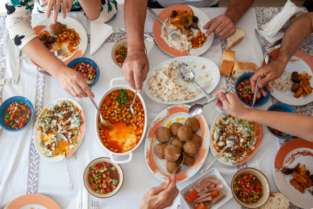 cena - tavolo da soggiorno foto e immagini stock