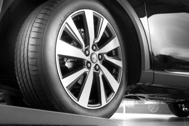 istock New tire and rim 1337077872