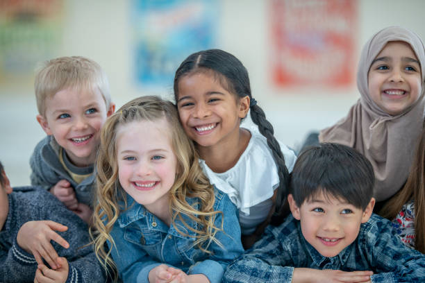 istock Diverse group of preschool children 1337083128