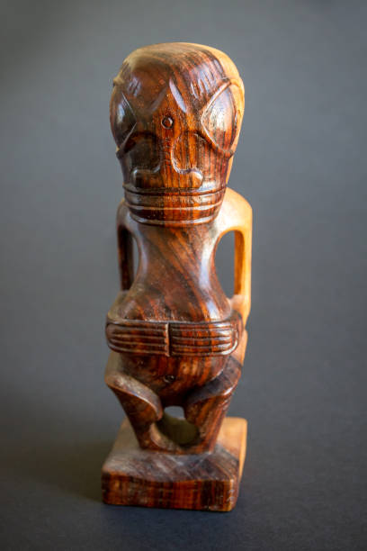 istock traditional wooden Polynesian tiki from Marquesas Islands 1337083250